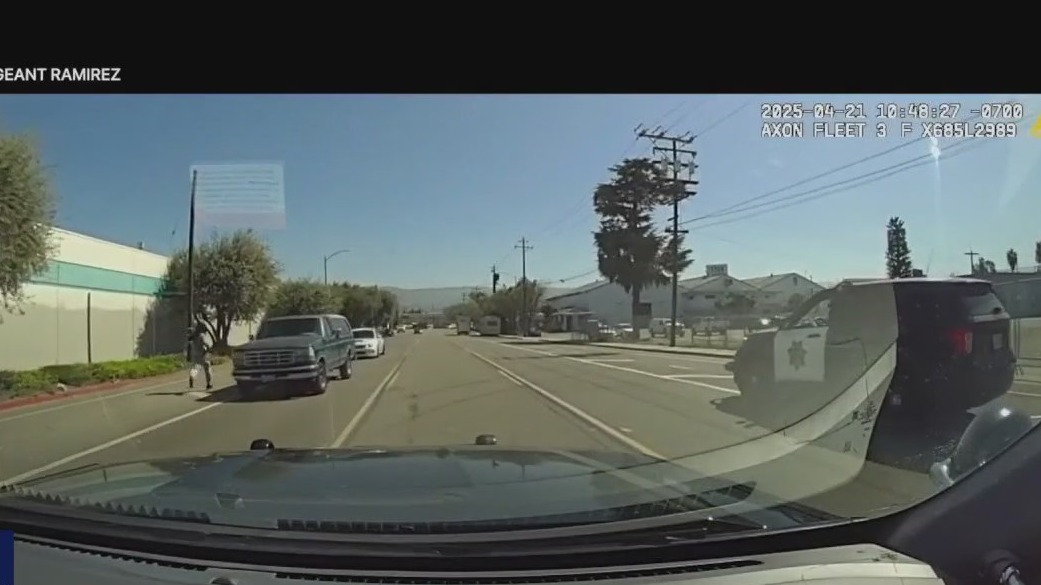 Concord police release video of officer shooting bank robber, carjacking suspect in San Jose