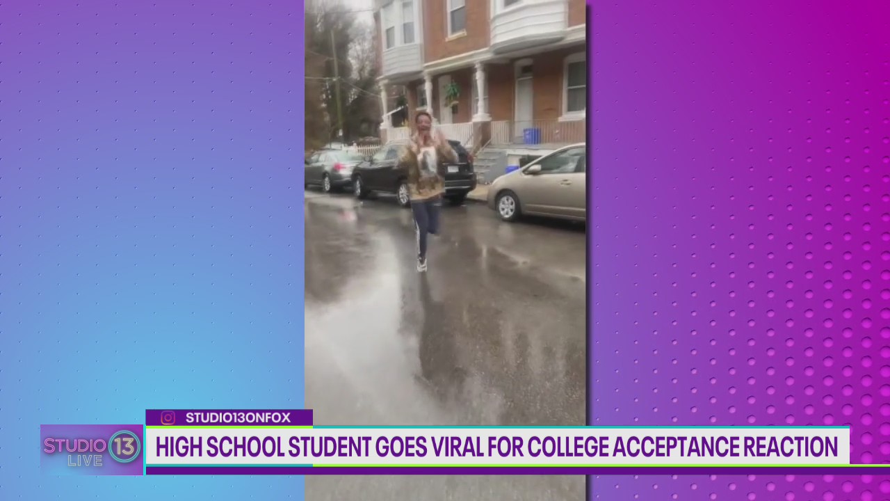 High school student goes viral for college acceptance reaction