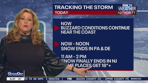 Weather Authority: Saturday 9:45 a.m. update