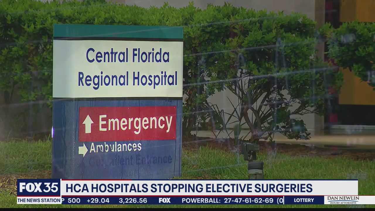 HCA hospitals stopping elective surgeries