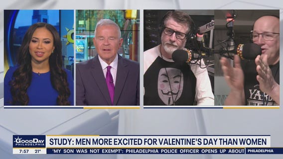 Study: Men more excited for Valentine's Day than women