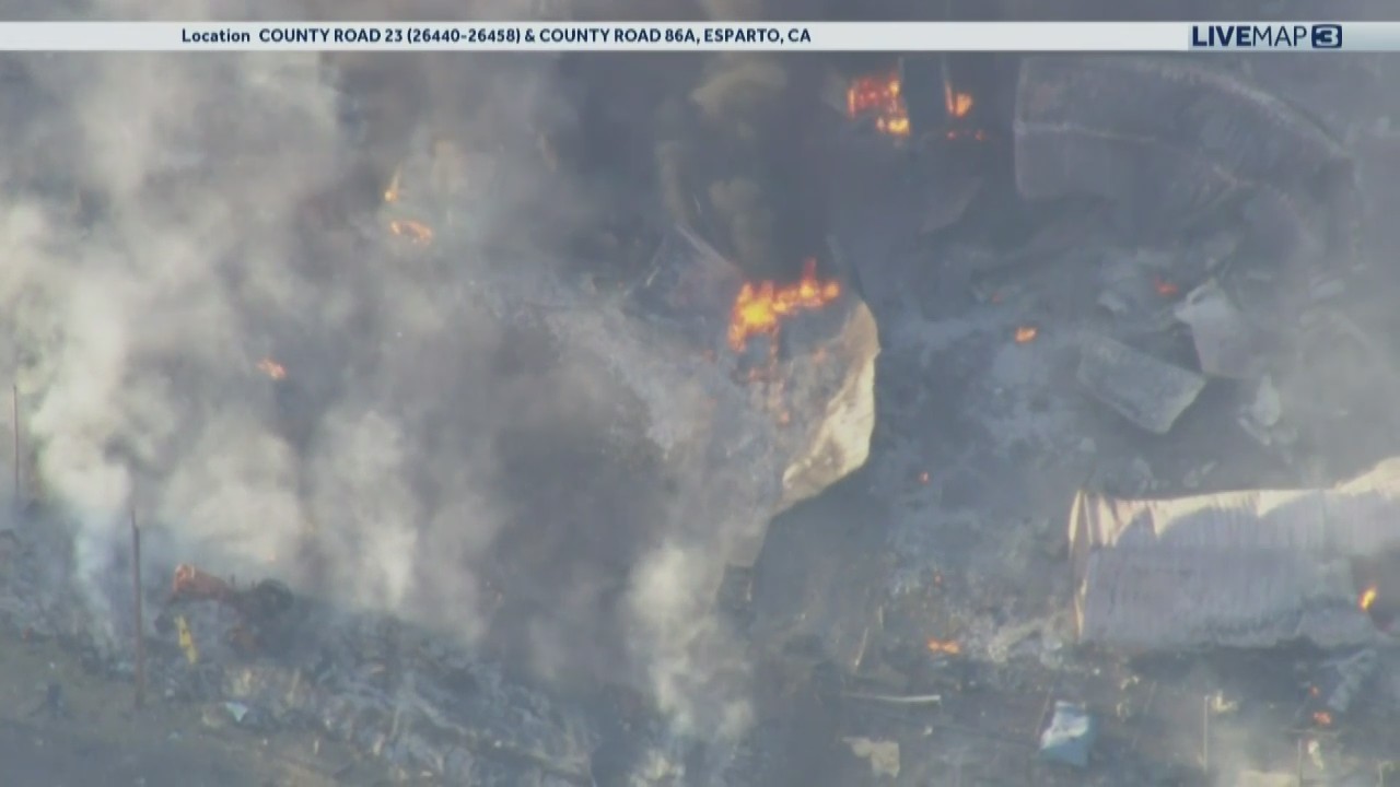 Explosion at fireworks facility in Yolo County