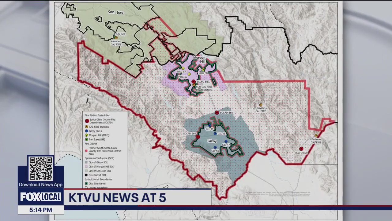 Changes coming Tuesday to fire service in south Santa Clara County