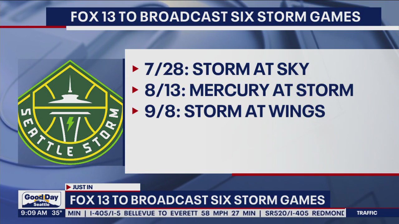 FOX 13 to broadcast 6 Seattle Storm games