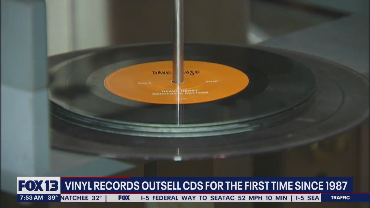 Vinyl records outsell CDs for the first time since 1987