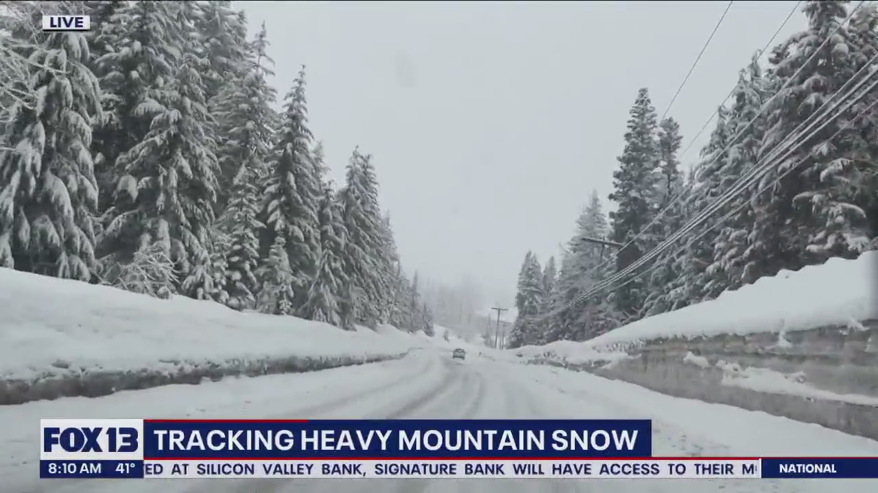Tracking heavy mountain snow