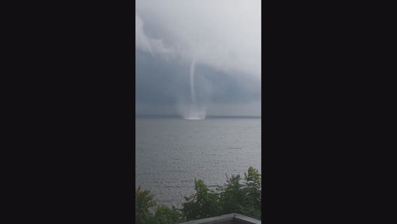 Waterspout seen in Chesapeake Bay in Calvert County