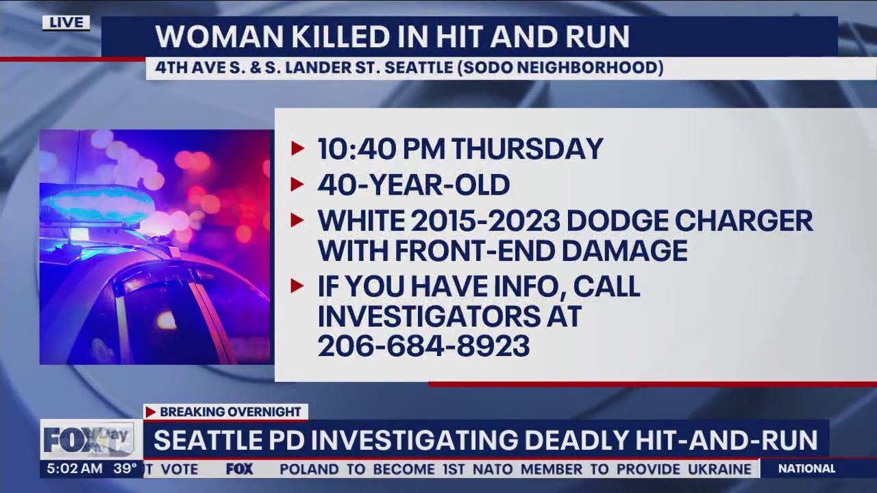 Woman killed in SODO hit-and-run | FOX 13 Seattle