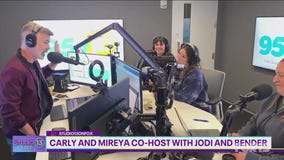 Carly and Mireya co-hosted on 95.7 The Jet with Jodi and Bender