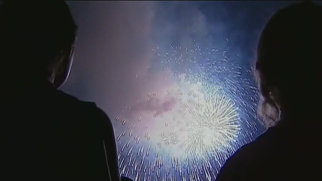 Independence Day fireworks in San Francisco