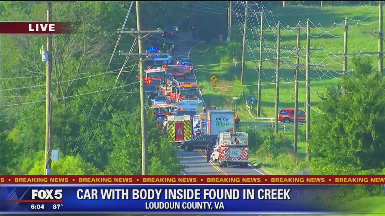 Body found after missing woman's car found in Leesburg creek; 2 kids missing