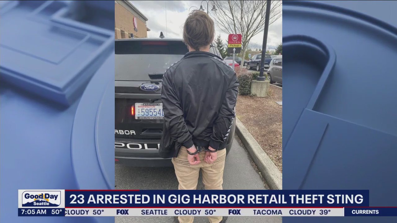 23 arrested in Gig Harbor retail theft sting | FOX 13 Seattle