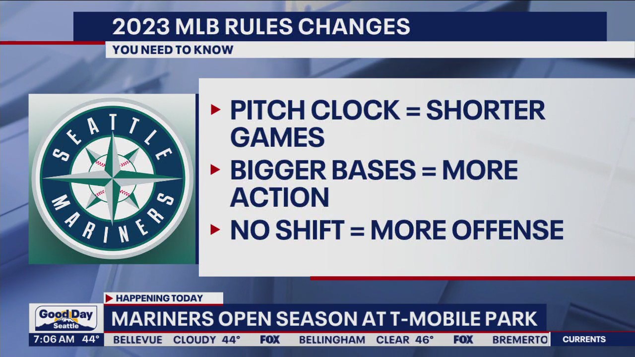 Mariners Opening Day: 2023 rule changes to watch out for