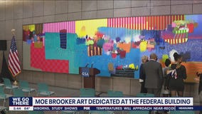 Moe Brooker art dedicated at the federal building