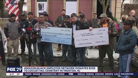 Amazon's Black Employee Network donates $10,000 to Trenton cemetery