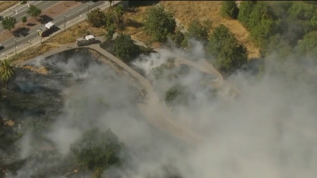 Firefighters battling encampment fire near San Jose airport