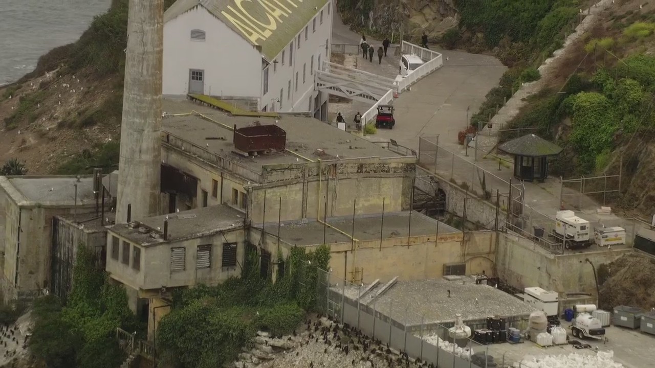Trump Administration officials arrive at Alcatraz