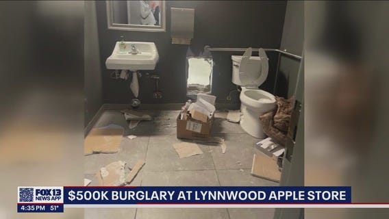 Police investigate after burglars steal $500K worth of iPhones from Apple Store in Washington