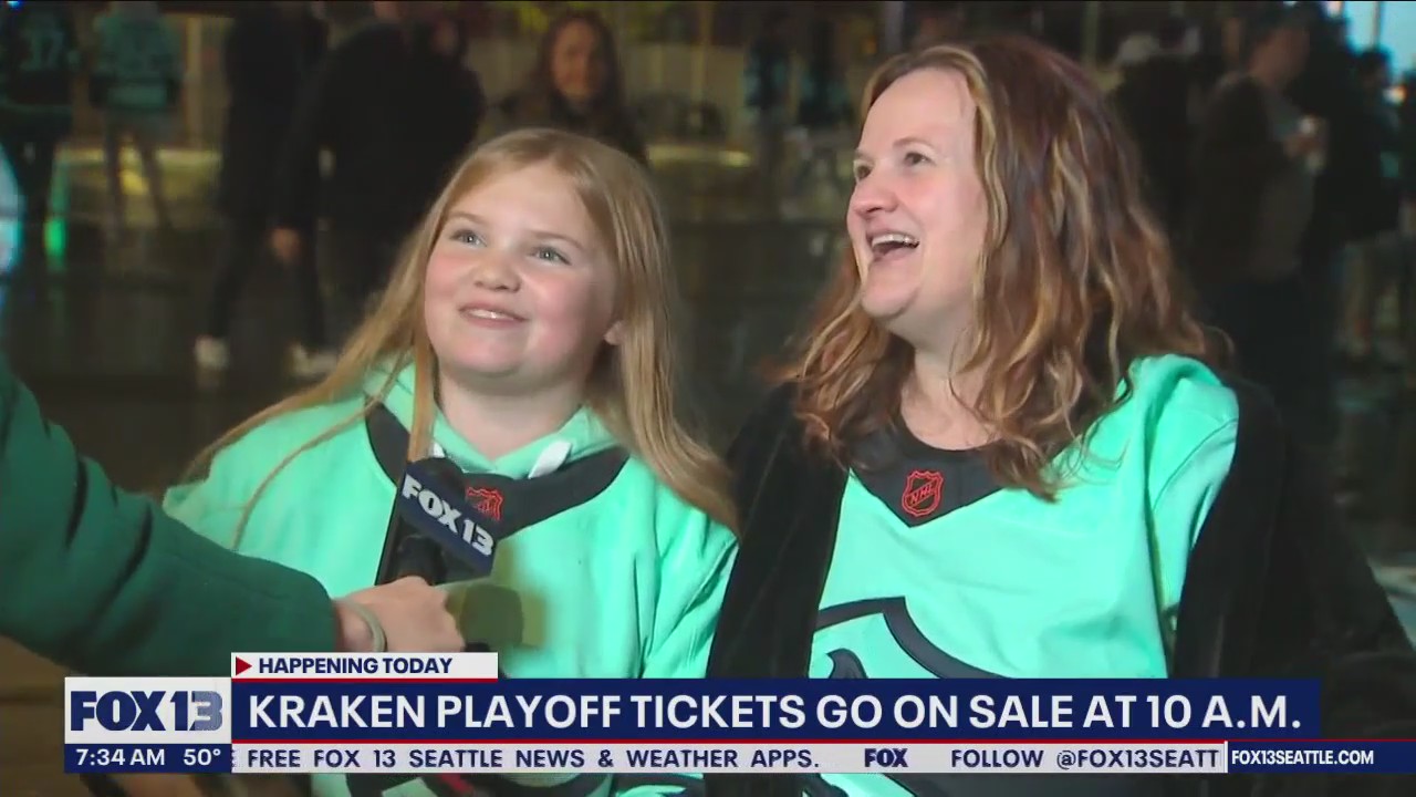 Kraken playoff tickets go on sale at 10 a.m.