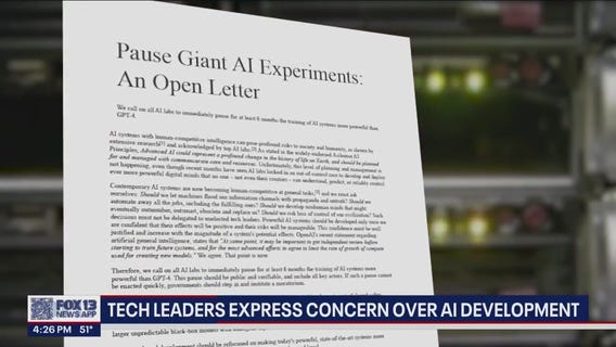 Tech leaders express concern over AI (artificial intelligence) development