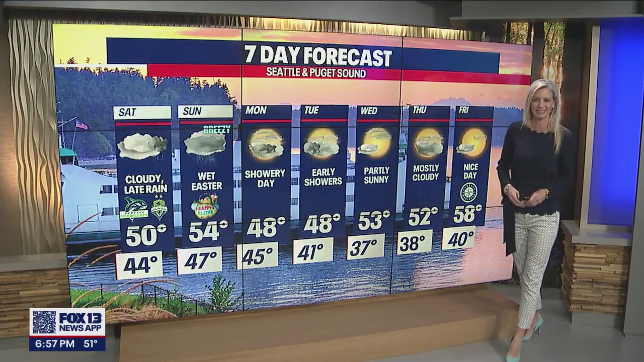 Wet Easter Sunday ahead