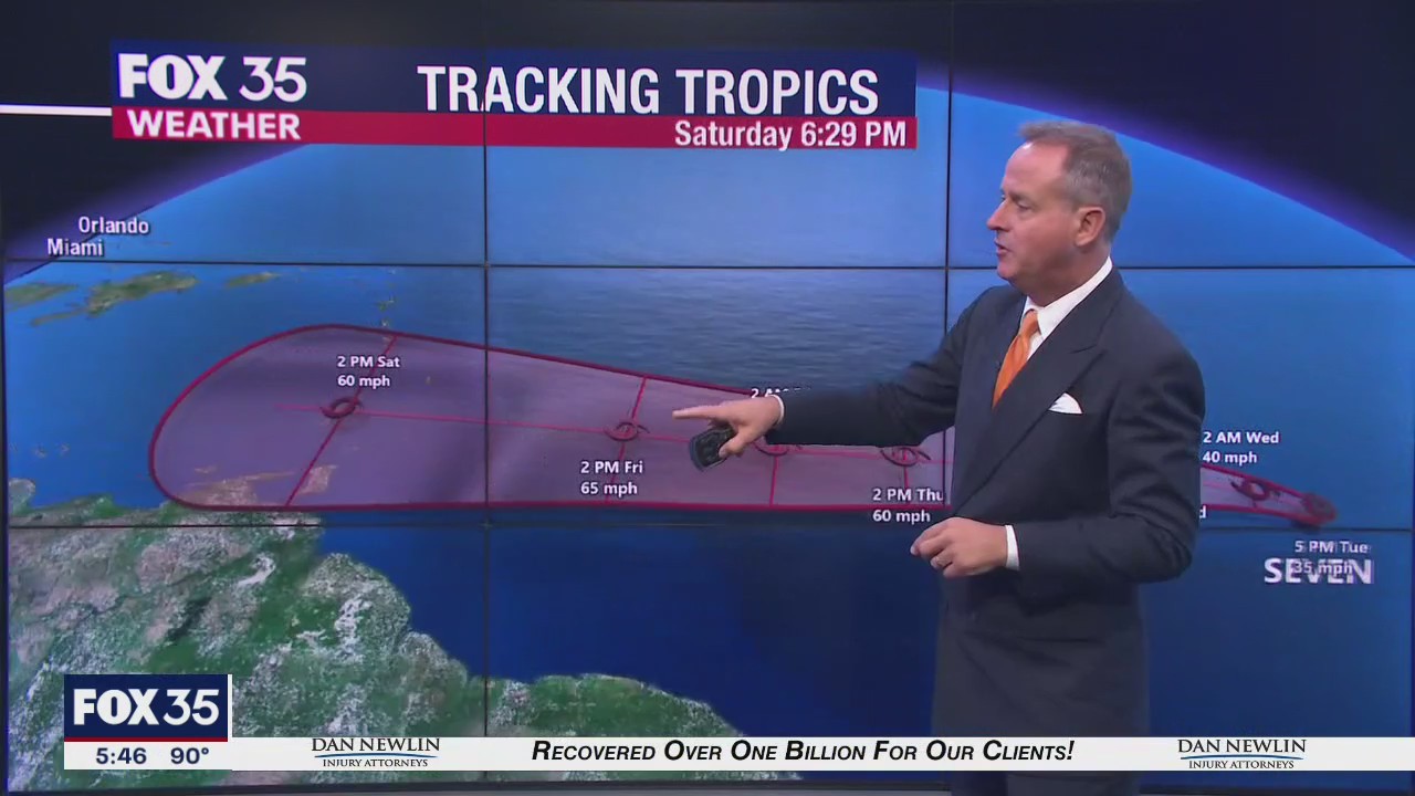 Tropical depression forms over Atlantic