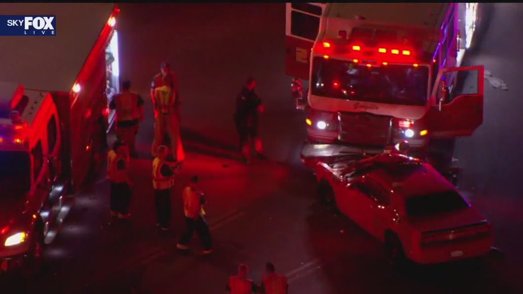 Firetruck involved in crash in West Phoenix