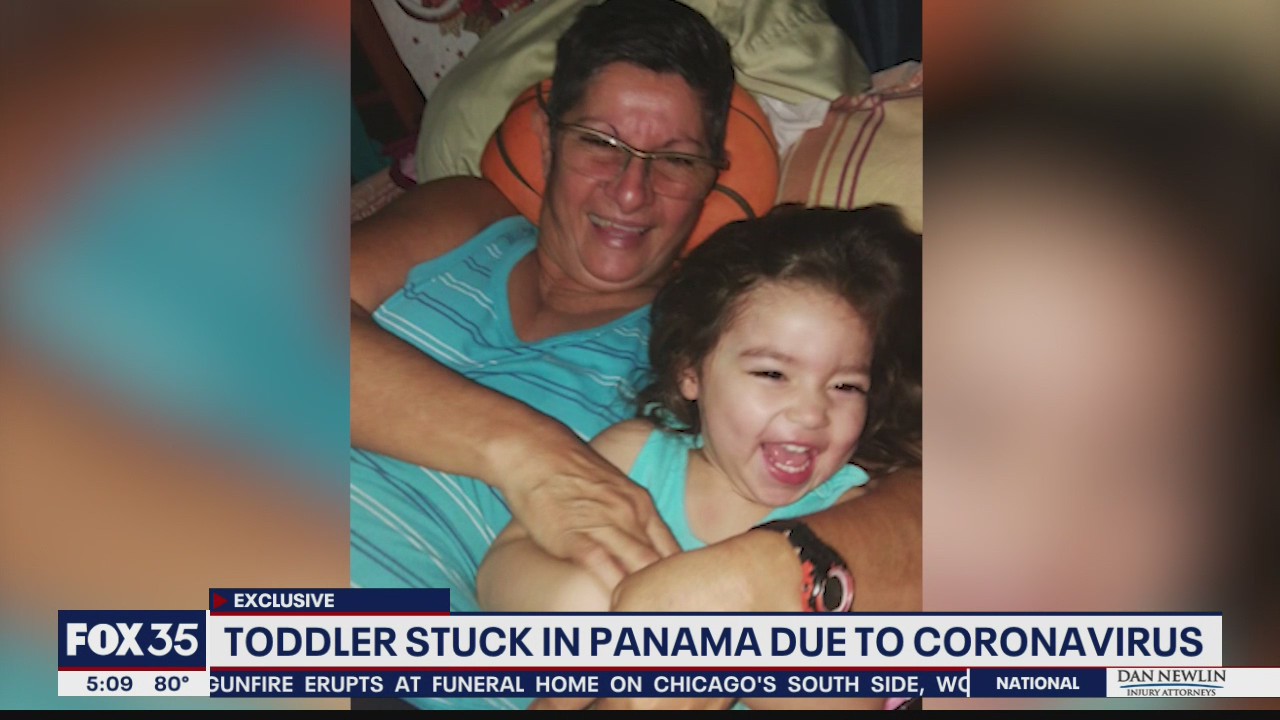 Toddler stuck in Panama due to coronavirus