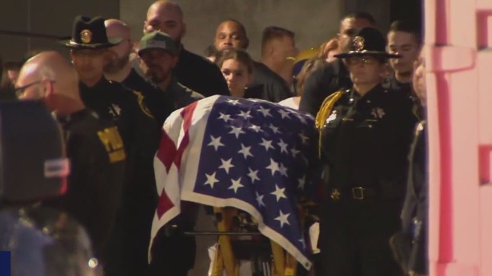 Procession honoring state parole agent shot and killed in the line of duty in Oakland