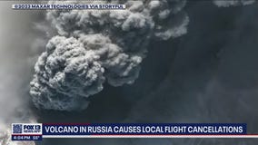 Ash from Russian volcano reported in areas of Washington, Idaho forcing cancelation of some flights
