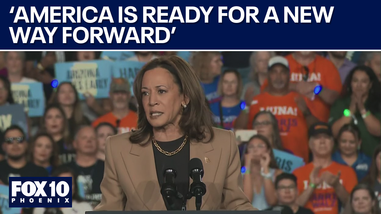 'Time to turn the page': VP Harris rallies in AZ