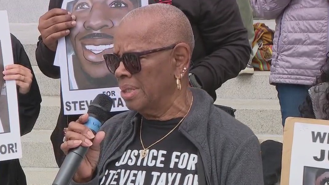 Rally held demanding a trial for Steven Taylor