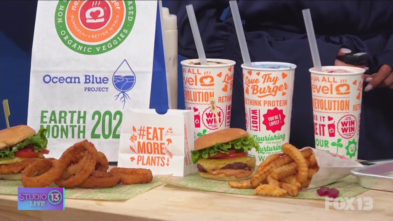 Emerald Eats: Next Level Burger discusses Earth Month initiatives while showing off burgers