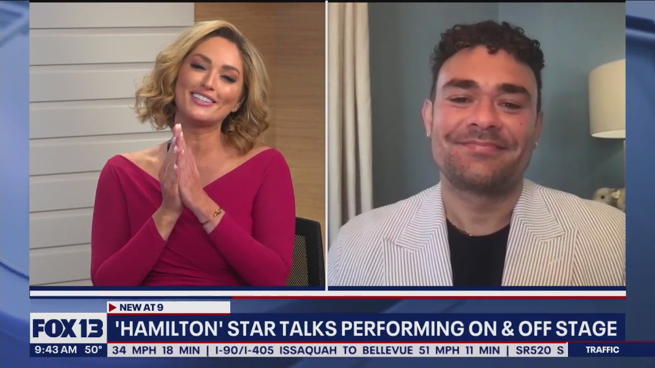 'Hamilton' star talks performing on, off stage