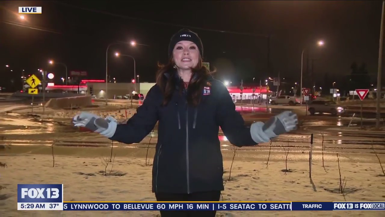 Tracking morning snow in Lake Stevens