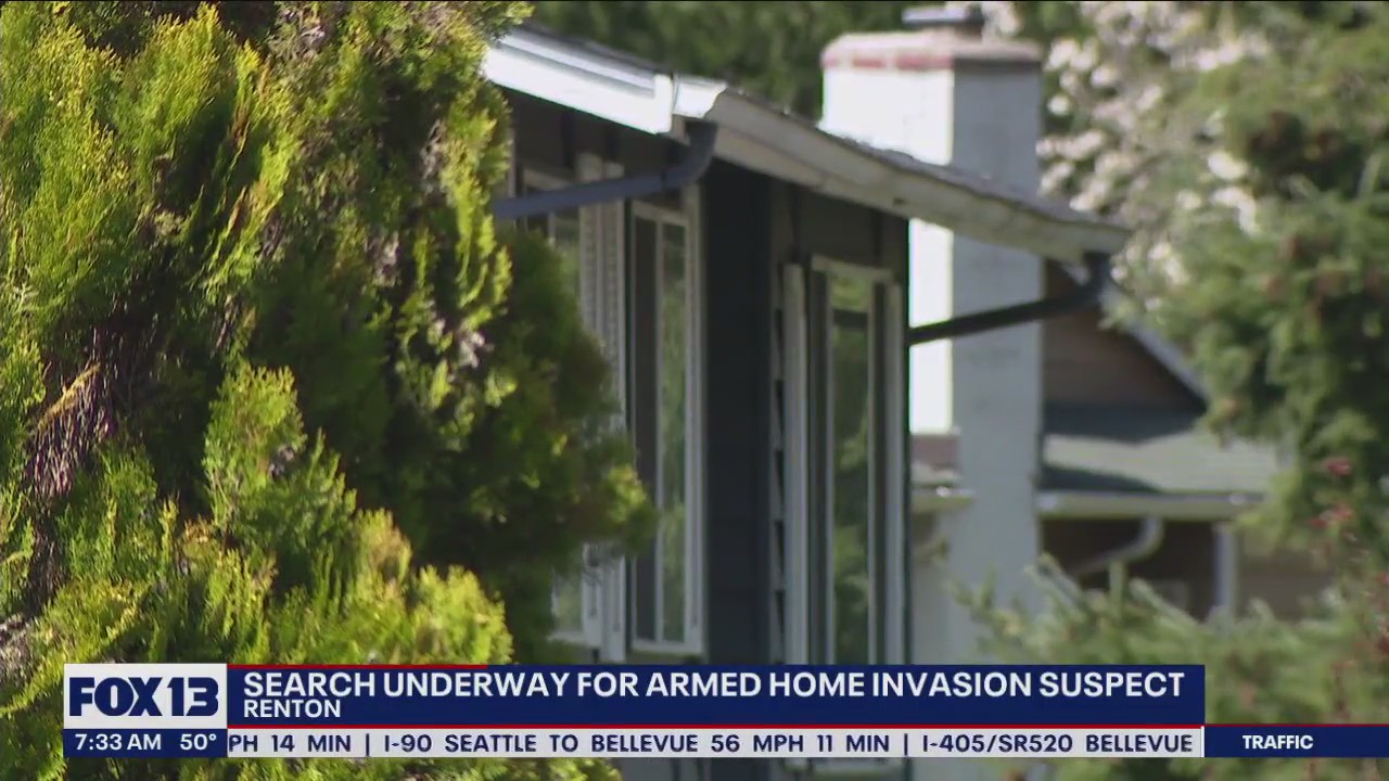Search for Renton armed home invasion suspect | FOX 13 Seattle