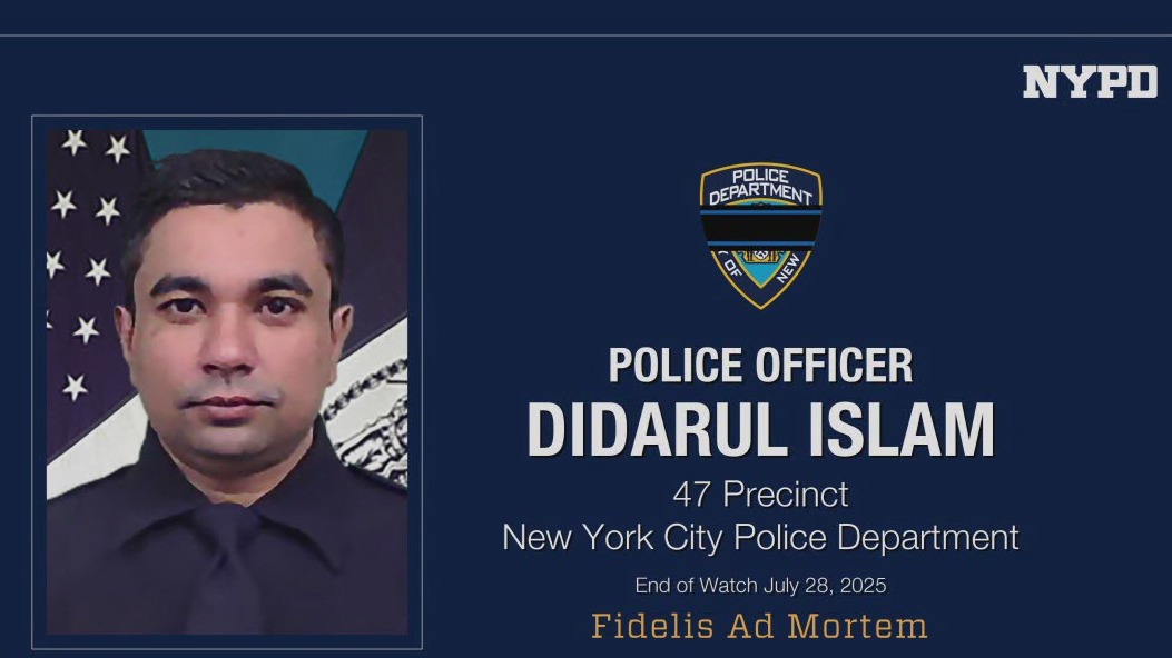 Manhattan shooting: Officer killed was expecting third child with wife