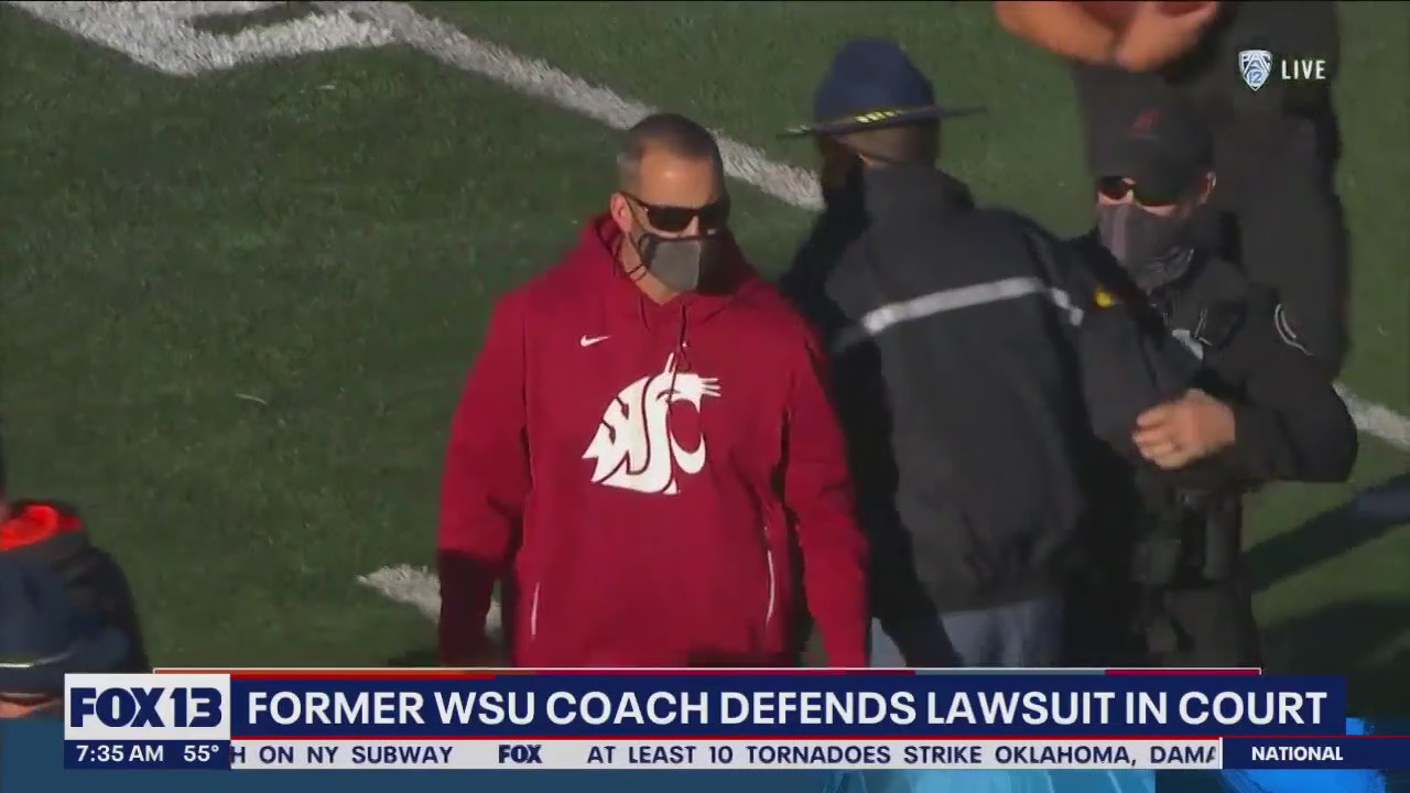 Former WSU coach defends lawsuit in court