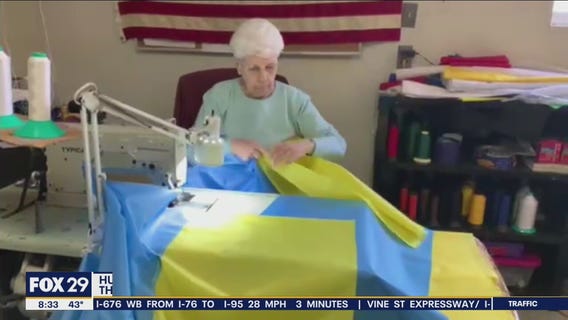 Old City flag shop working to keep up with demand for Ukrainian flags