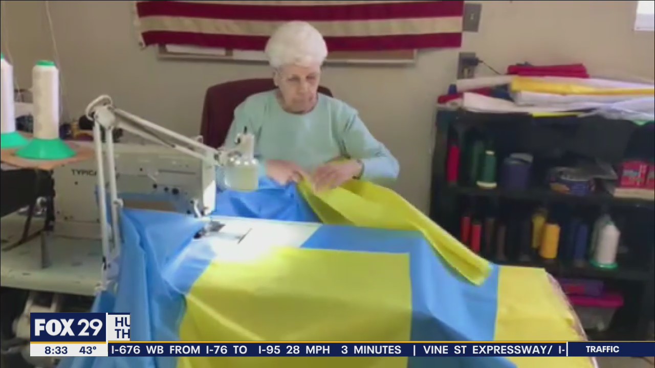 Old City flag shop working to keep up with demand for Ukrainian flags
