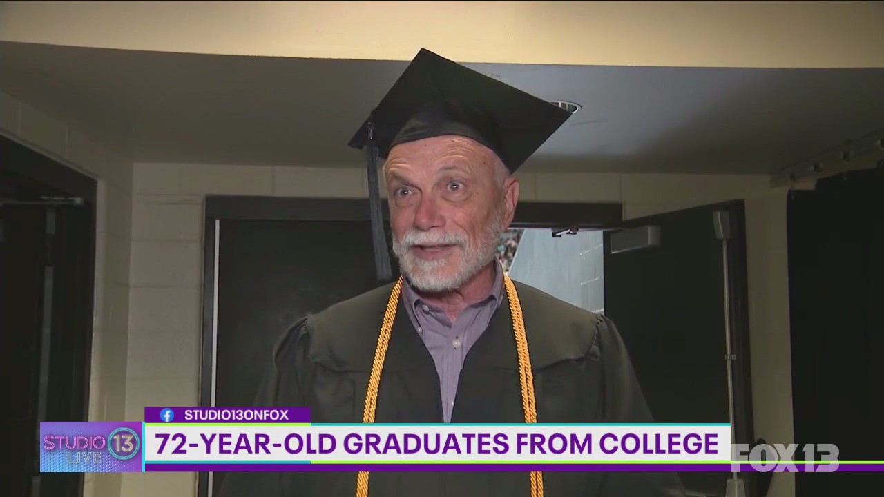 72-year-old man graduates from college