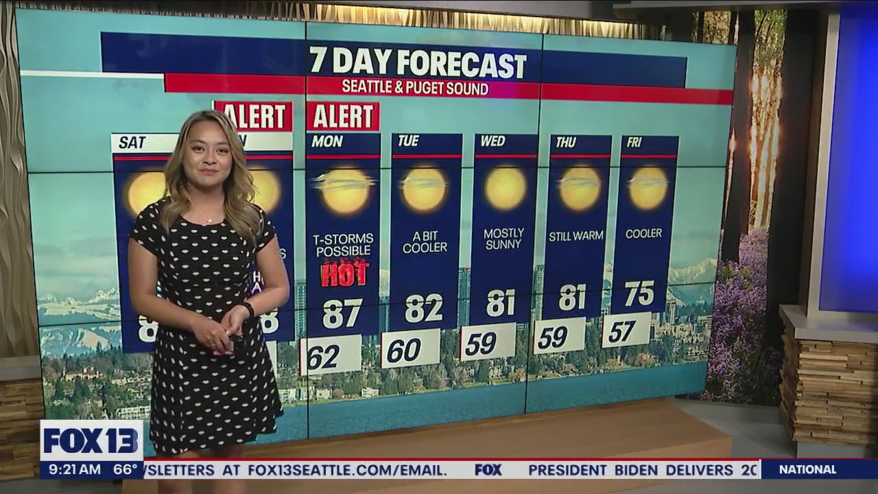 Seattle Weather: Heat advisories in place Sunday and Monday