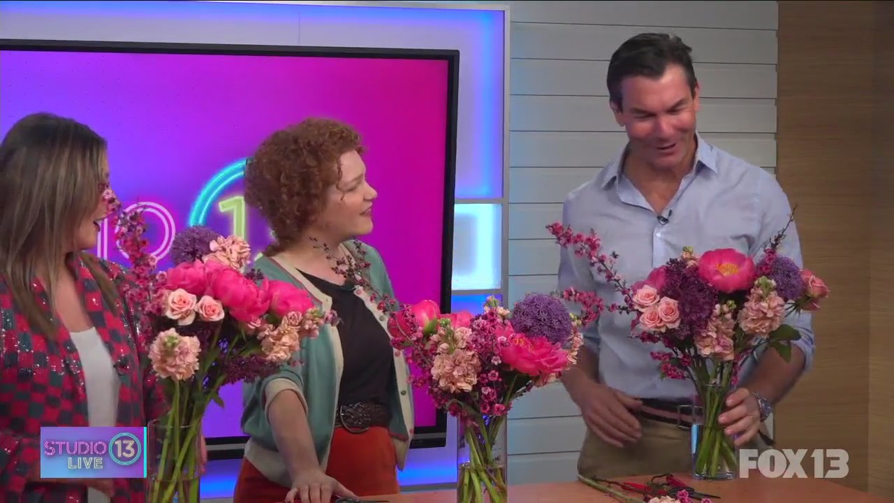 Making Mother's Day arrangements with Terra Bella Flowers