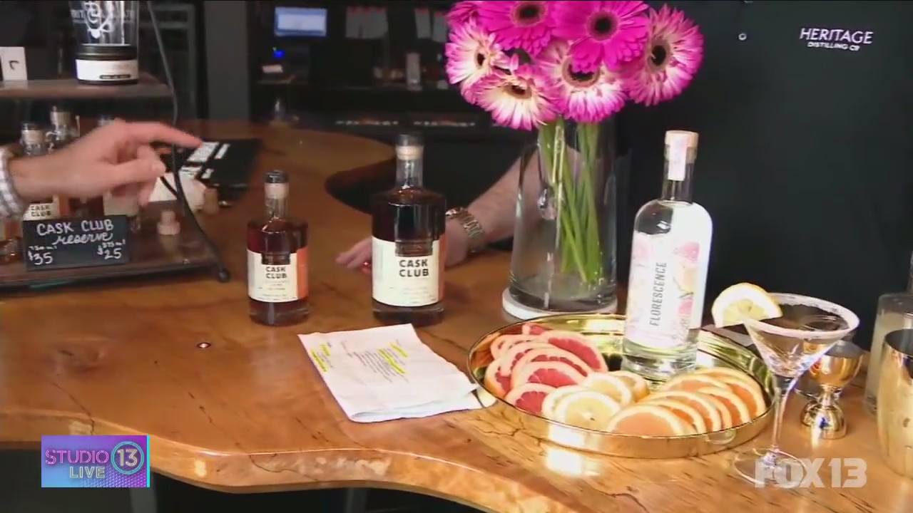Making cocktails with Heritage Distilling Company