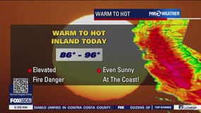 Hot inland, elevated fire danger