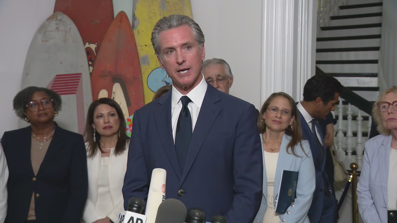 Full video: Gov. Gavin Newsom, plus California and Texas speak on re-districting