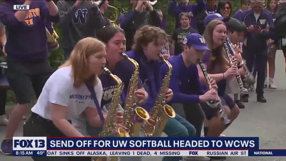 Send off for UW softball headed to WCWS