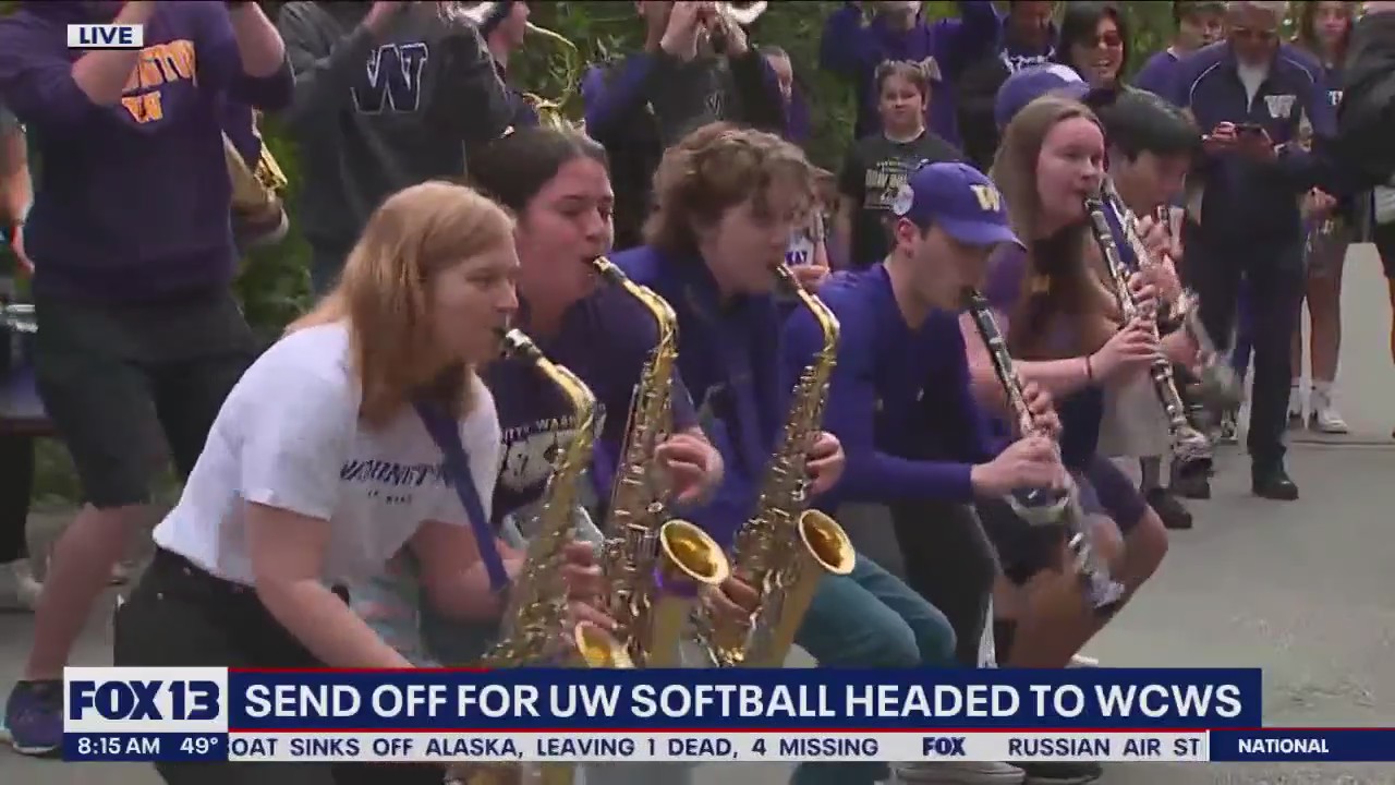 Send off for UW softball headed to WCWS