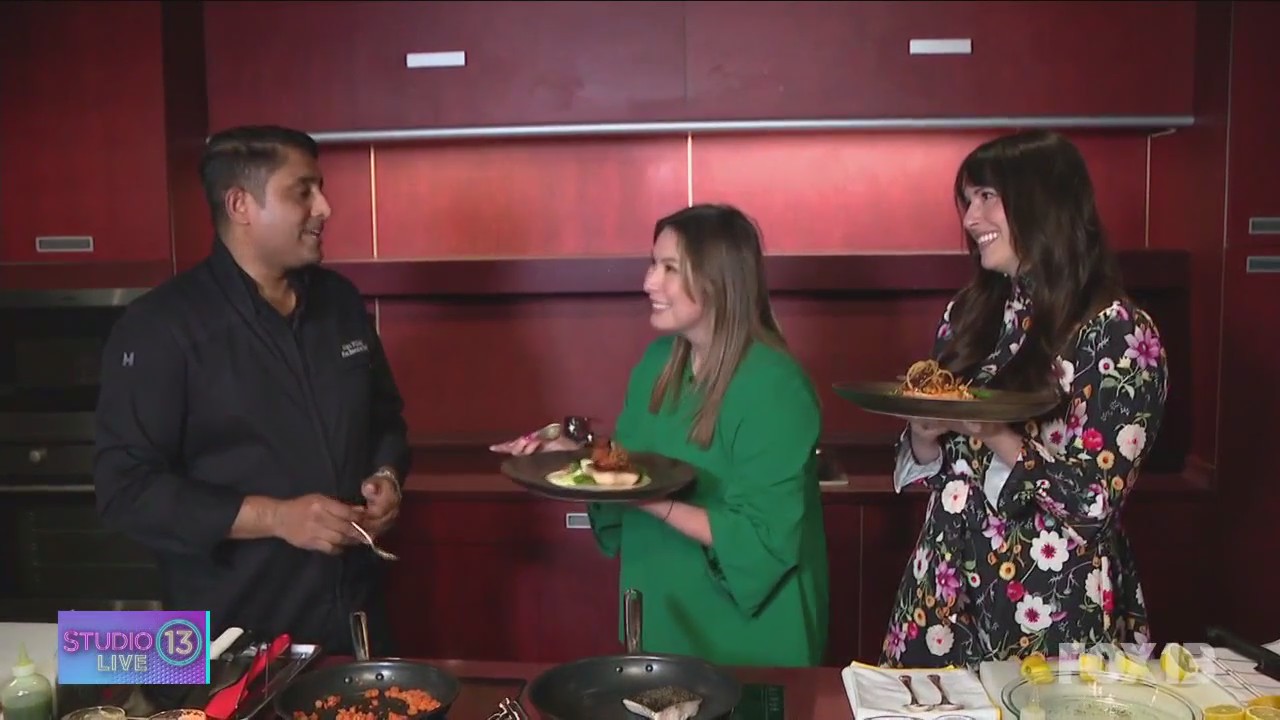 Carly and Mireya cook on Holland America cruise ship