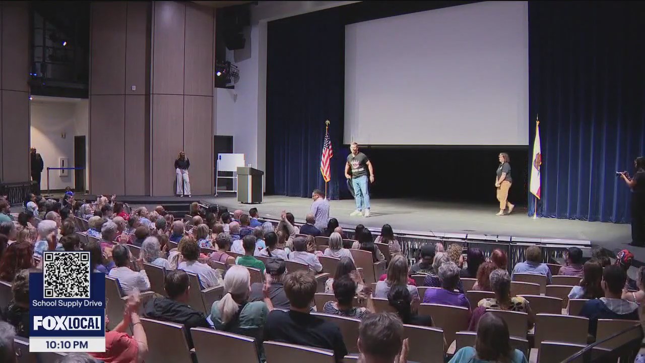 Rep. Eric Swalwell takes aim at Trump administration at Hayward town hall